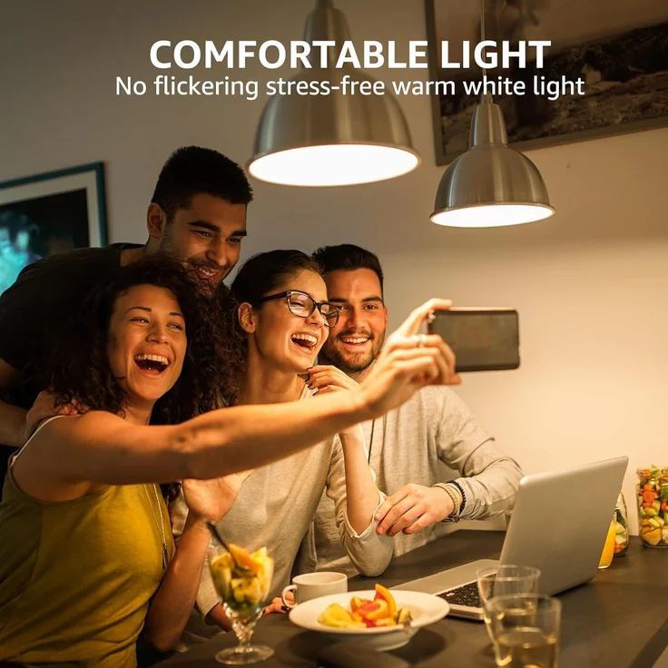 Lepro E14 LED Lampe, 4.9W 470 Lumen Glühbirne, entspricht 40W Glühlampe, 2700 Kelvin Warmweiß e14 led strahler, Reflektorlampe R50 120° Abstrahlwinkel Energiesparlampe, 5 Stück – Bild 6