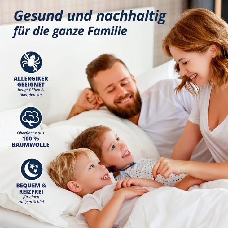 Matratzenschoner Wasserundurchlässige Matratzenauflage Lumaland – Bild 2
