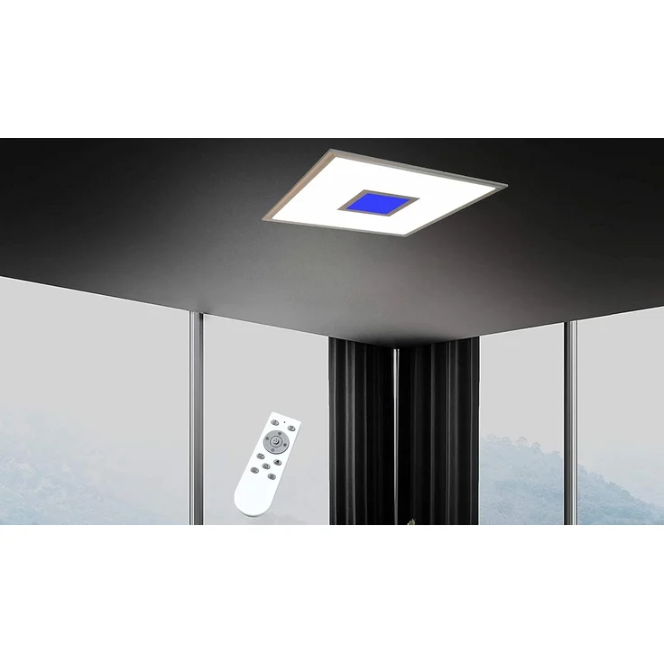 TRANGO LED Panel, 3027 LED Deckenlampe 24 Watt LED Modul - 2400 Lumen *MO* stufenlos dimmbar & Lichtfarbe steuerbar mit Fernbedienung von 3000K-6000K & integrierter RGB Farbwechsel Ambiente Beleuchtung, Deckenleuchte, Wandlampe, Deckenpanel, Wohnzimmer... – Bild 1