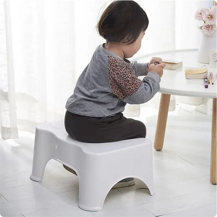 Ruhhy Fußhocker Toiletten-Fußhocker (Spar-Set, 1 St, langlebig), stabil und verbiegt sich nicht unter Belastung – Bild 5