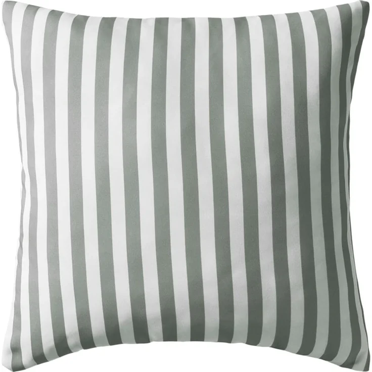 vidaXL Gartenkissen 2 Stk. Streifenmuster 45 x 45 cm Grau 132309 – Bild 2