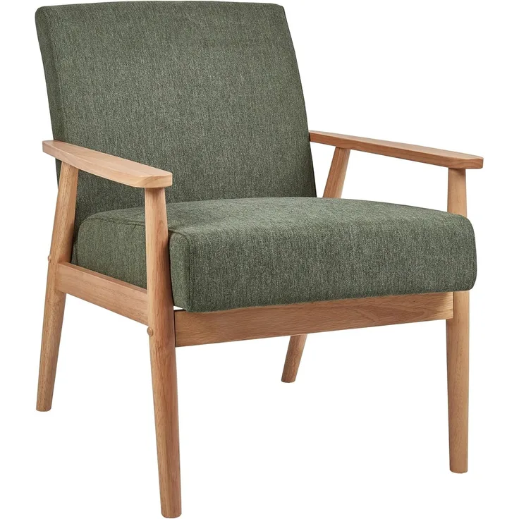 Sessel ESRUM Stoff Hellbraun Grün
