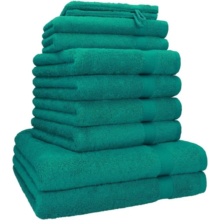 Betz Handtücher PREMIUM Handtuch-Set mit 10 Teilen, 100% Baumwolle (10-St), 4 Handtücher 50x100 cm, 2 Duschtücher 70x140 cm, 2 Gästetücher 30x50 – Bild 1