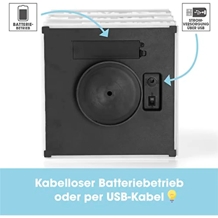 EASYmaxx LED Dekolicht LED-Leuchtkasten Würfel 173 Buchstaben & 150 Moodjis – Bild 7