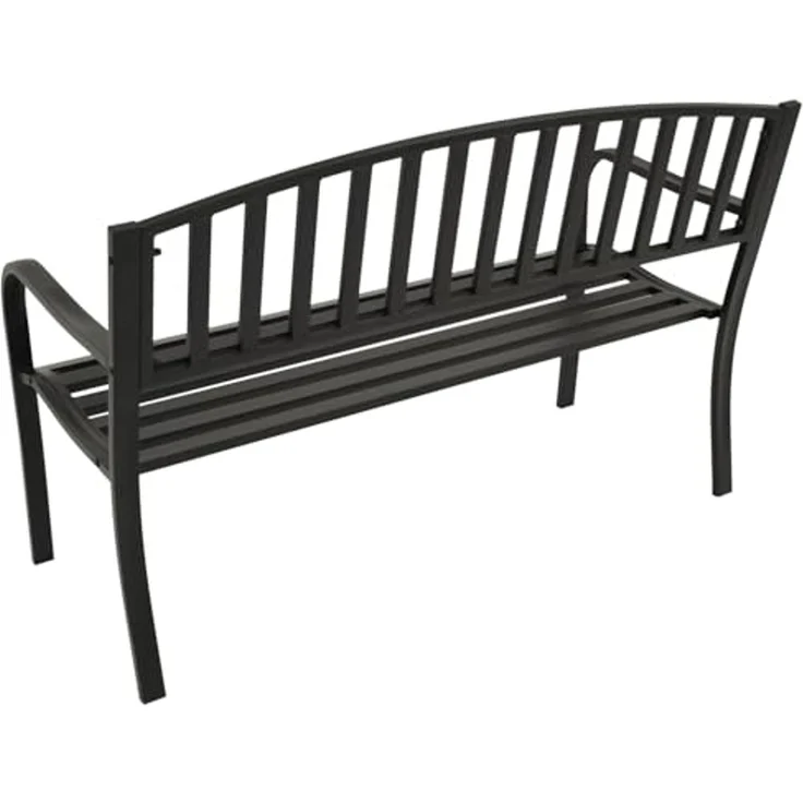 DEGAMO Gartenbank NEWPORT, 2-sitzer, Metall schwarz – Bild 7
