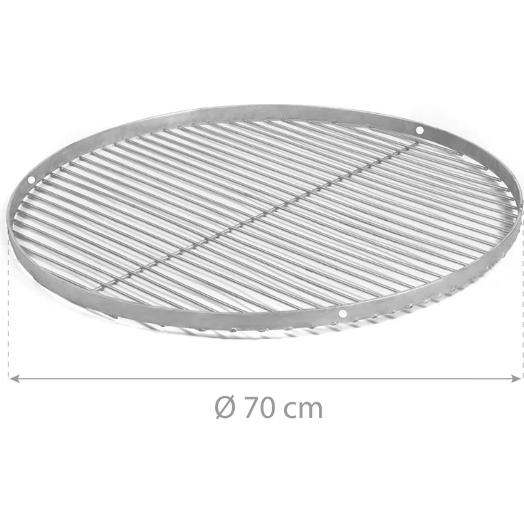 CookKing Grillrost, Zubehör für Schwenkgrill, Edelstahl, silber, Ø 70 cm – Bild 3