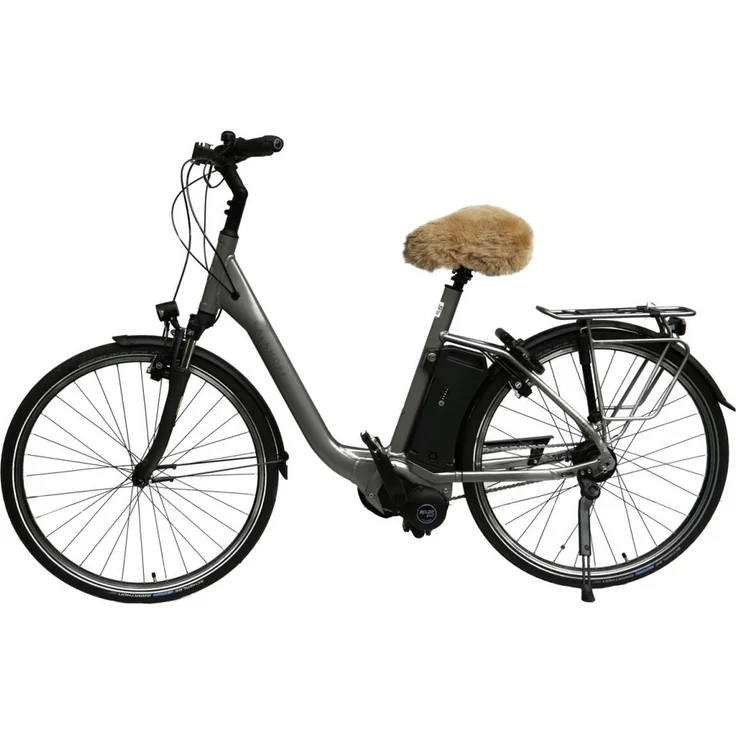Lammfell Fahrradsattelbezug Cappuccino – Bild 4