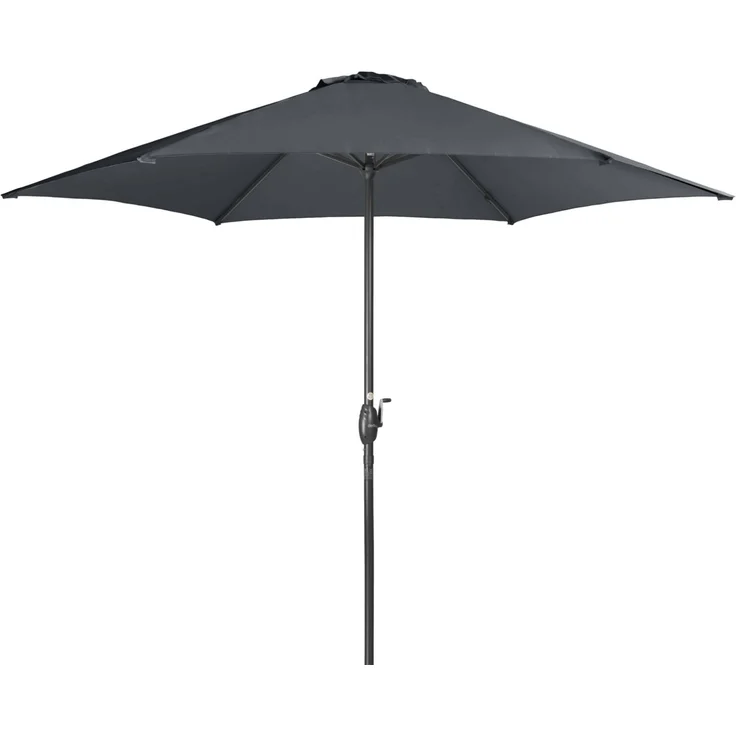 Derby by Doppler Sonnenschirm / Kurbelschirm "Basic Lift neo 300", anthrazit, Ø 300 cm – Bild 1