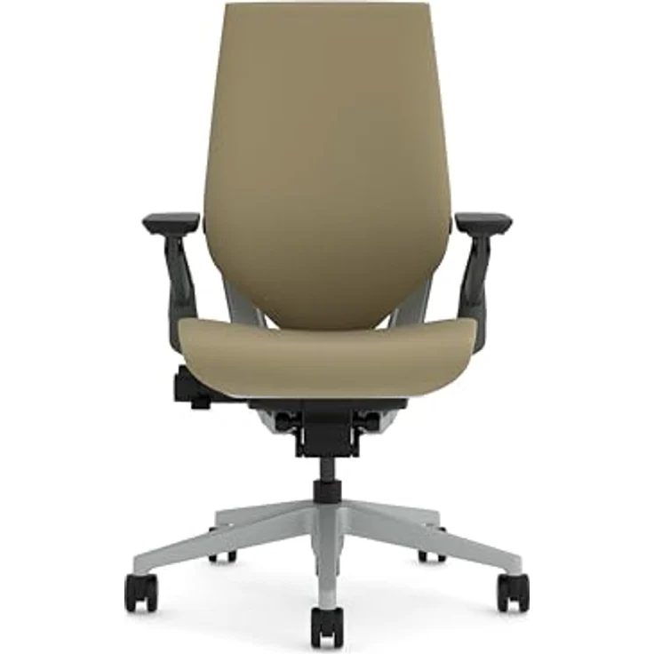Steelcase Gesture Ergonomischer Bürostuhl mit 360° Armlehnen und 3D-Live Back Lumbalstütze Sand – Bild 5
