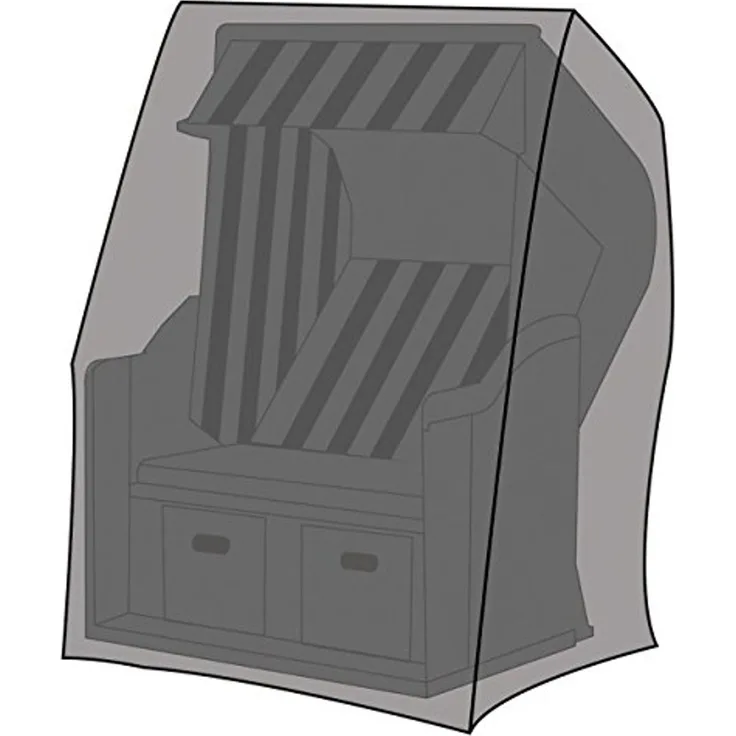 Schutzhülle für Strandkorb 130x100x170/134 cm Abdeckplane Cover