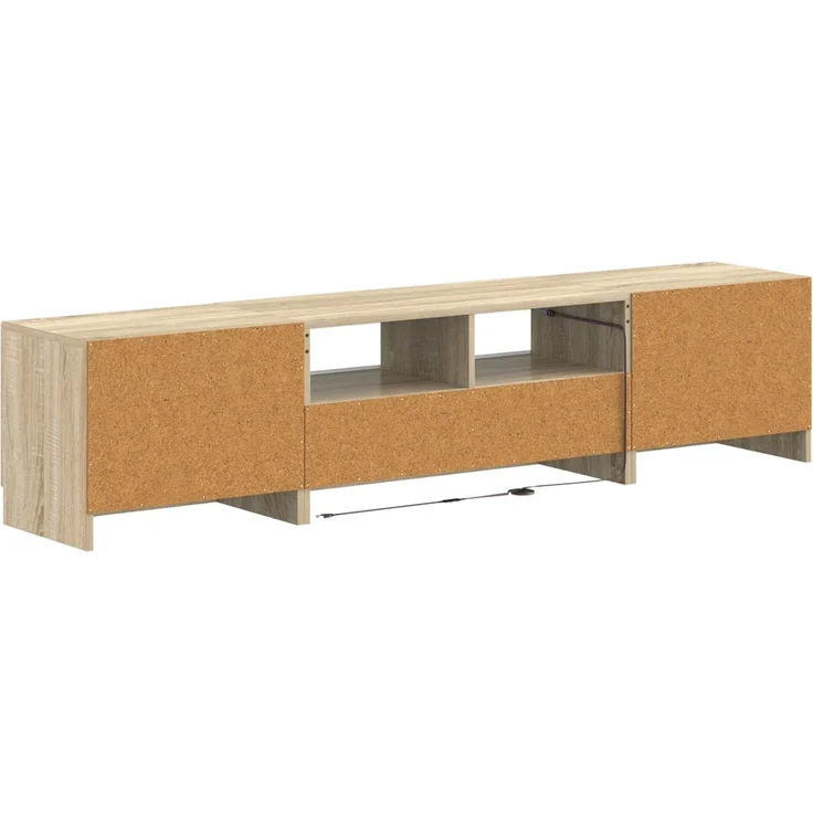 vidaXL LED-TV-Schrank UTRECHT 3 stk. Sonoma-Eiche Holzwerkstoff 3417002 – Bild 6