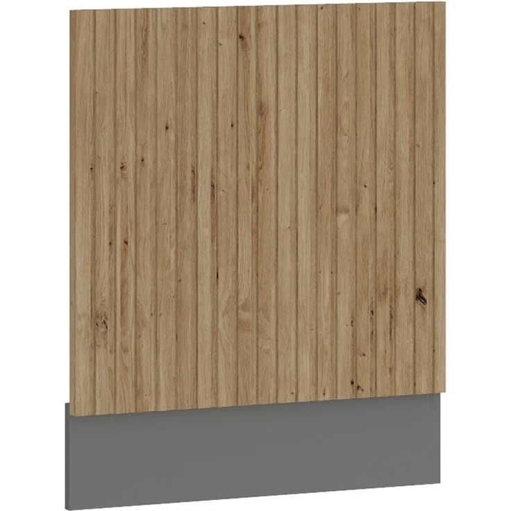 Frontblende integrierten Geschirrspüler 60 cm Küche AVA Artisan Lamellenoptik – Bild 4