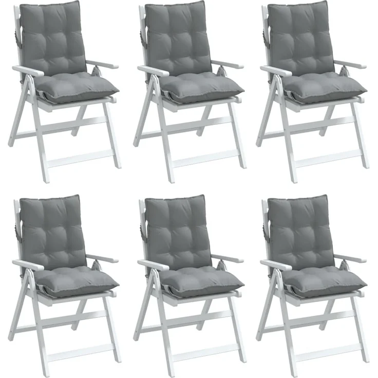 vidaXL Outdoor-Kissen 6 stk. Grau 100 x 50 x 7 cm 377676 – Bild 4