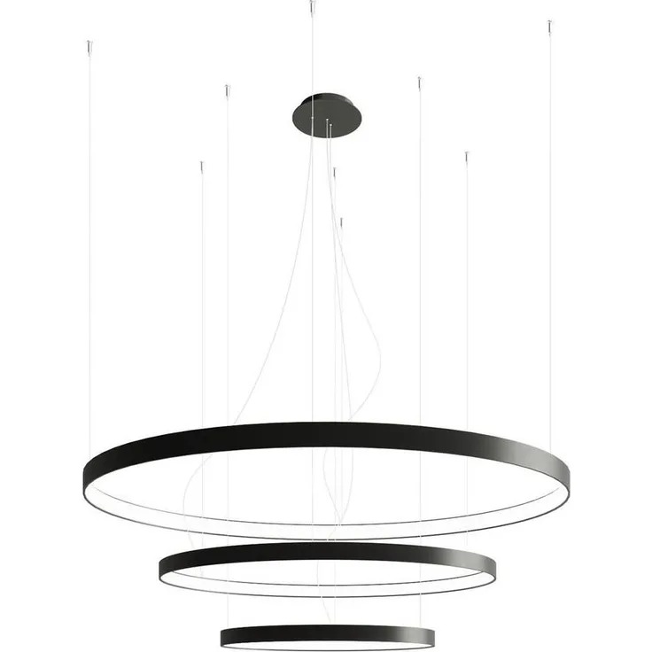 SOLLUX TH. 138 Kronleuchter RIO schwarz 3000K L: 1100, B: 1100, H: 1500, LED/150W