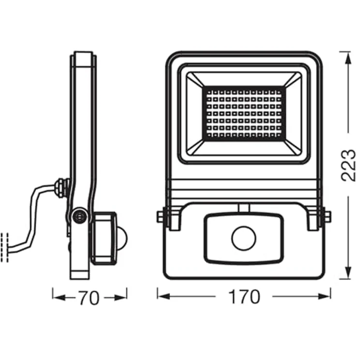 Osram Außenleuchte Endura Flood Bewegungsmelder 50W PCR dunkelgrau warmweiß – Bild 3