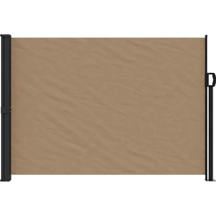 Seitenmarkise Ausziehbar, Balkon Sichtschutz Taupe 140x600 cm – Bild 3