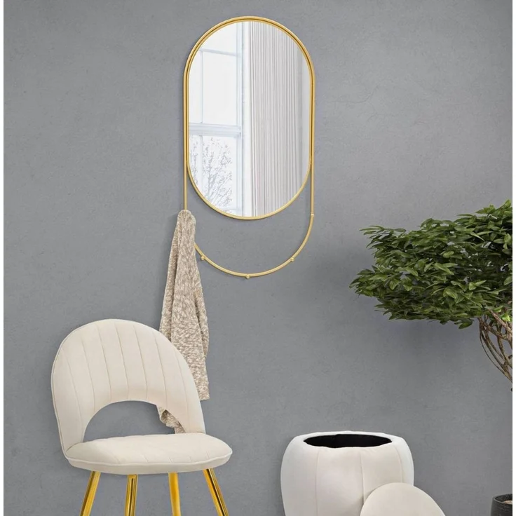 Mauro Ferretti Wandspiegel Wandspiegel mit Haken, 40 x 80 cm – Bild 2