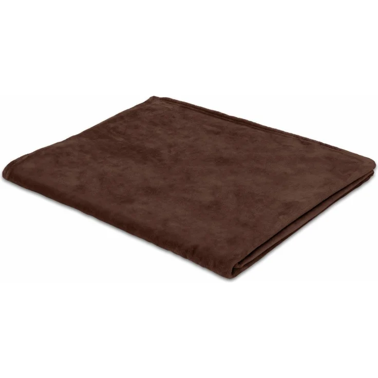 Wohndecke Uni Fleecedecke Olbia, IBENA, einfarbig schick, Kuscheldecke – Bild 4