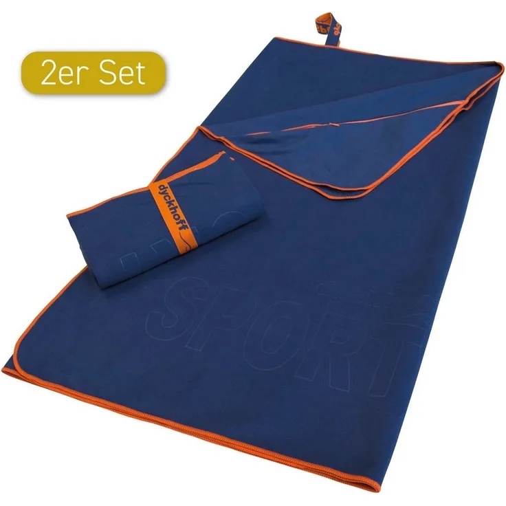 Dyckhoff Sporthandtuch Mikrofaser Sporttuch, Microfaser (2-St), auch als 2er Set erhätlich