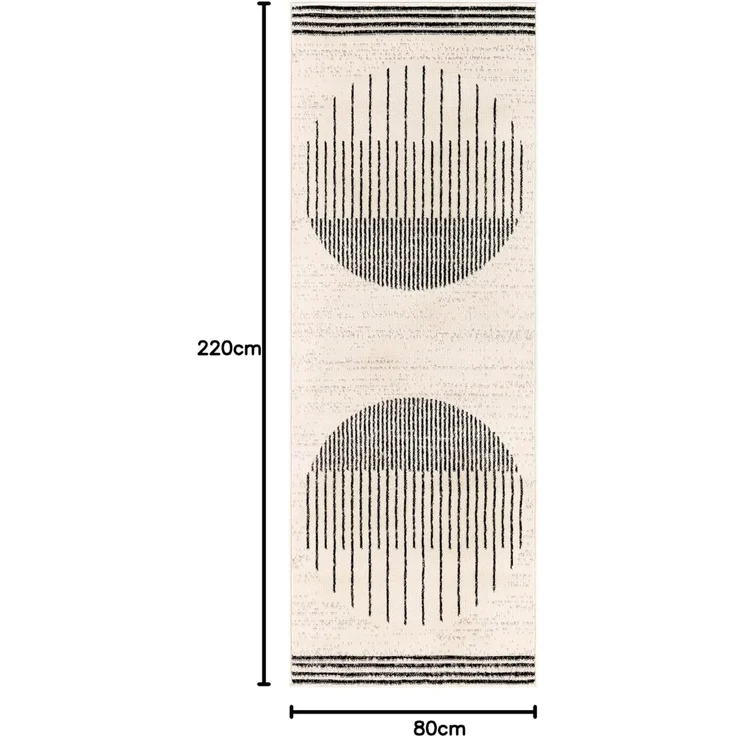Surya Läufer SANTIAGO, rechteckig, Höhe: 11 mm, Skandinavischer Teppich, Kurzflor Boho-Wohnzimmerteppich, Läufer – Bild 2