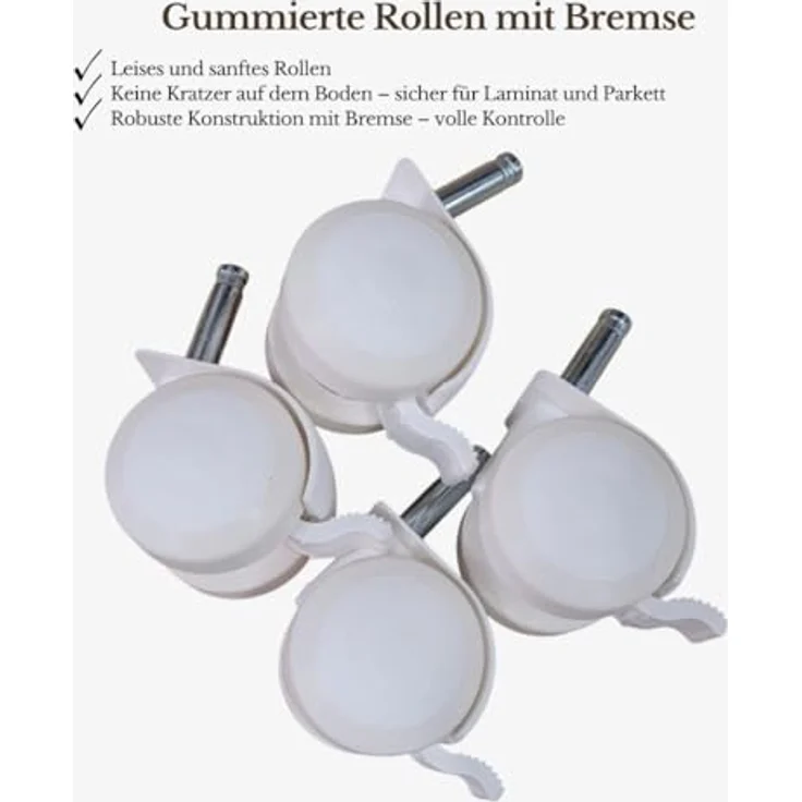 Wiklinopol Stubenwagen aus Weide mit Baldachin und Gestell Lena – Moseskorb in Weiß, Komplettset mit 5-TLG. Waffel-Bettwäsche Igel & Freunde Grau – Mit Rollen, Tragbar, Sicher – Bild 9