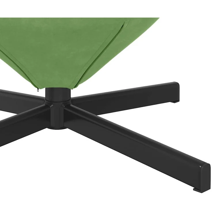 vidaXL Eiersessel Hellgrün 63 x 73 x 90 cm Samt 42002759 – Bild 7