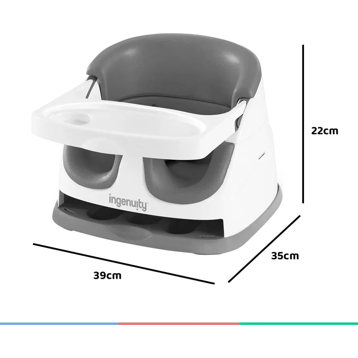 Ingenuity Baby Base 2-in-1 Sitzerhöhung Schiefergrau – Bild 5