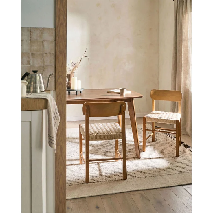Esszimmerstuhl 2er Set ALLOS Holz Braun – Bild 3