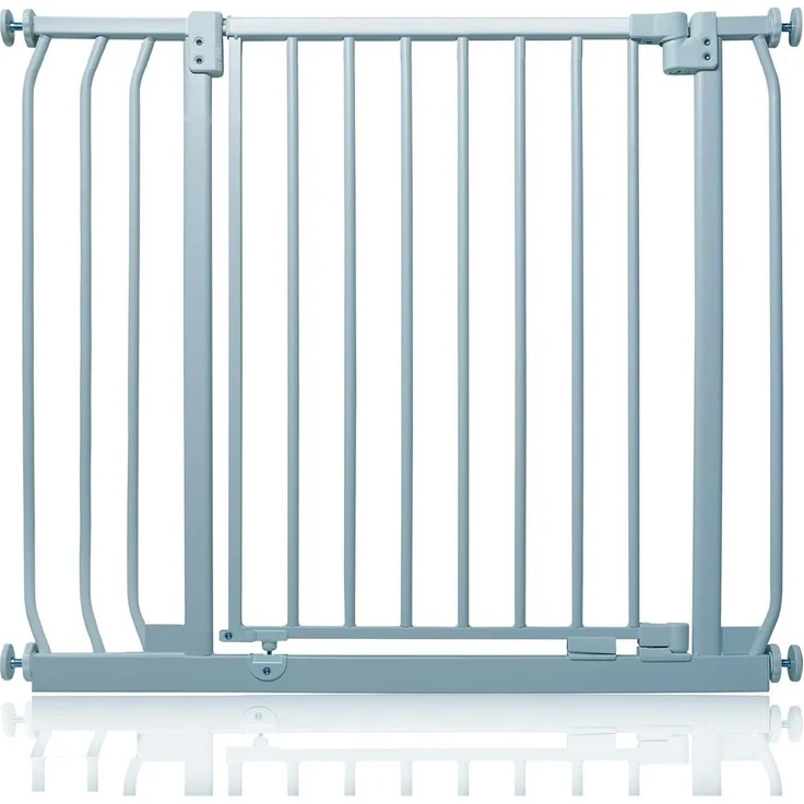 Safetots Elite Sicherheitsschutzgitter, 80cm - 89cm, Mattgrau, Treppenschutzgitter mit Druckmontage, Sicherheitsbarriere, Einfache Installation – Bild 1