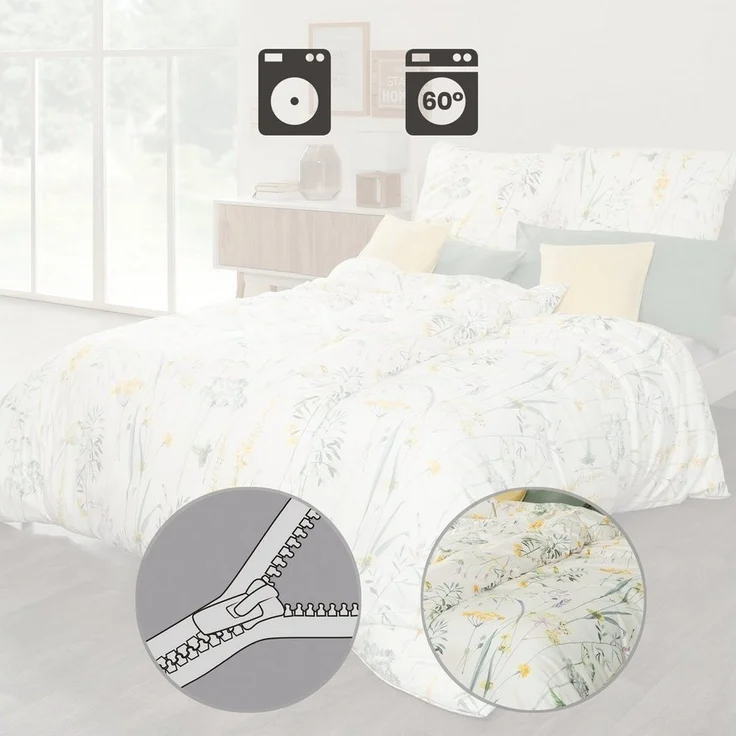 Estella Bettwäsche Bettwäsche "Melis", Jersey, 2 teilig, Interlock-Jersey Blumen – Bild 2