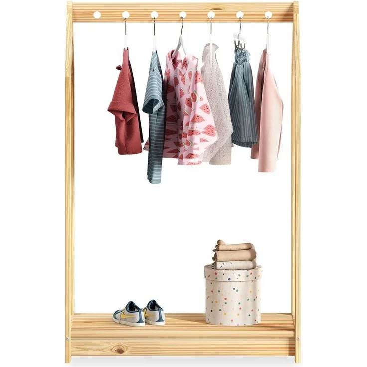 IDIMEX Kinderkleiderschrank SALLY Kinderkleiderständer kinderzimmer Garderobe Kindermöbel – Bild 2