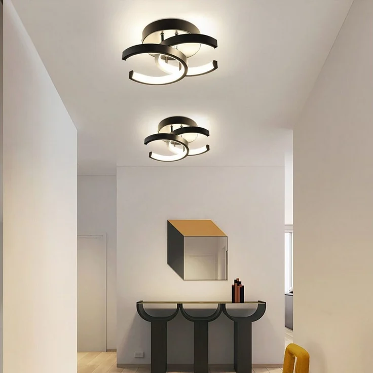 Toomoke Deckenleuchten 3-Farbige Decken-Lampe Dimmbar LED Deckenleuchte, LED fest integriert, Warmweiß, Neutralweiß, Kaltweiß, Wohnzimmer Flur Eingang – Bild 3