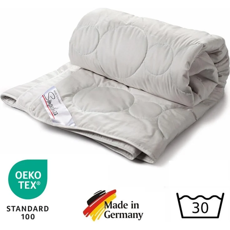Sommerdecke 100% Premium Wildseide Seide Sommerbett Bettdecke 135x200 – Bild 2