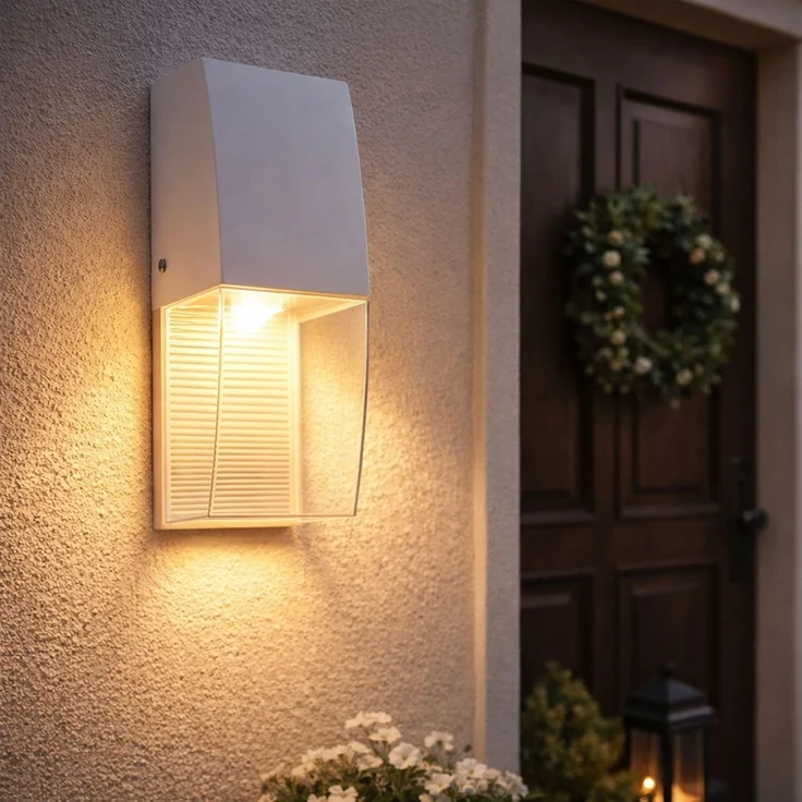 LED Wandleuchte, Höhe 25 cm, weiß, SERVOI – Bild 2
