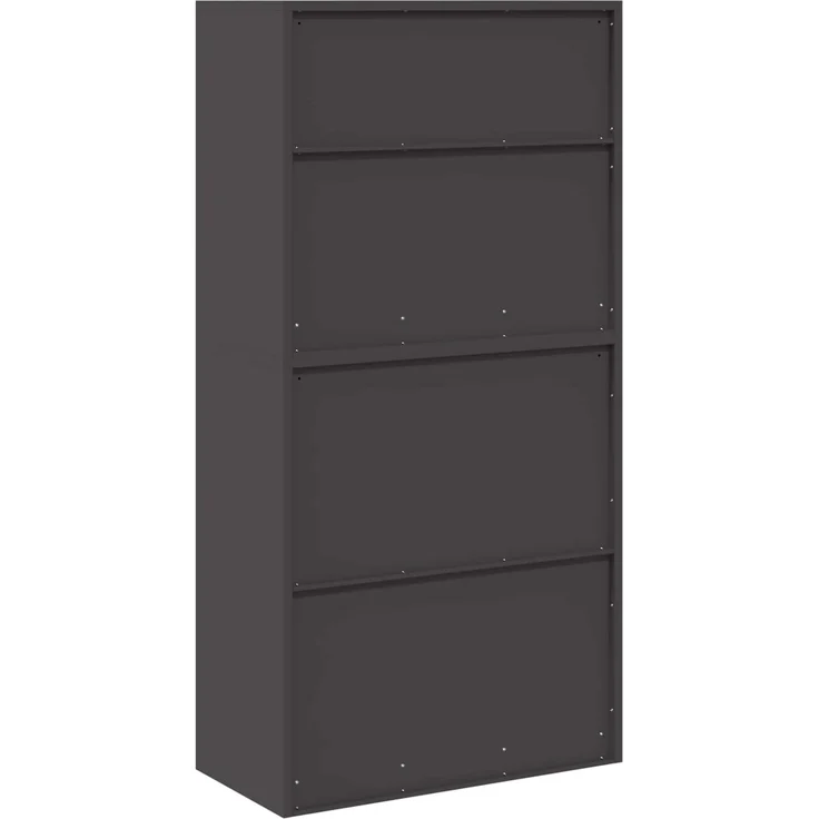 vidaXL Aufbewahrungsschrank 2 stk. Schwarz 80 x 40 x 160 cm Stahl 3438729 – Bild 10