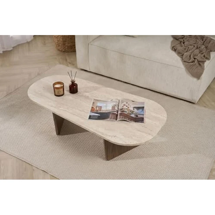 Skye Decor Couchtisch Ovalis (1 Tisch), Ovale Tischplatte – Bild 5