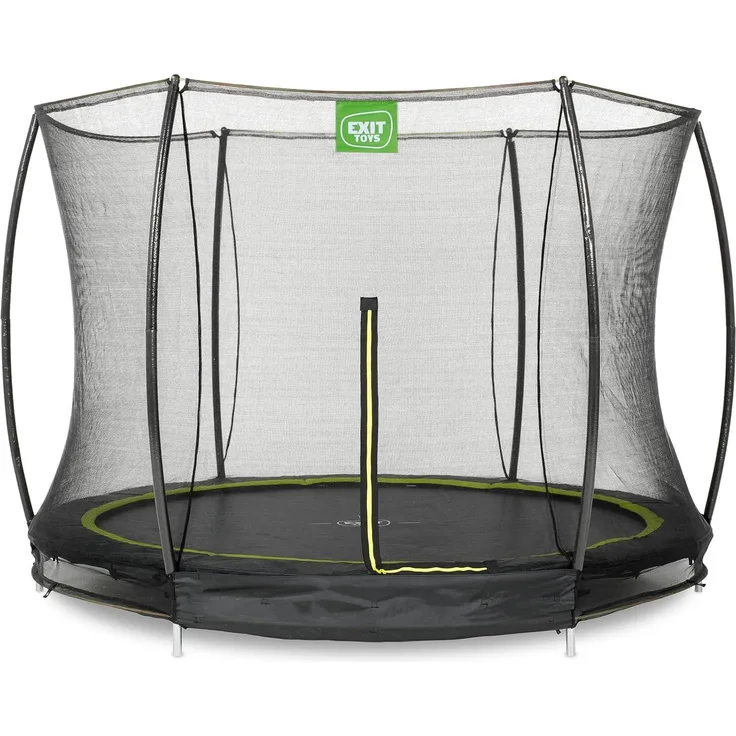 EXIT Silhouette Bodentrampolin ø305cm mit Sicherheitsnetz - schwarz