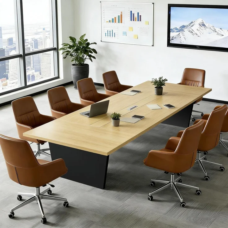 Konferenztisch Besprechungstisch Schreibtisch Büro 240*100*74cm L1 – Bild 1