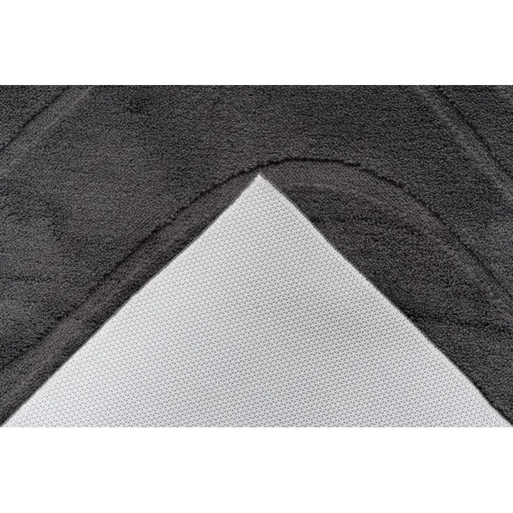 Badematte LINA grau BL 50x90 cm grau Badteppich Badvorleger Duschvorleger Duschmatte Badeteppich – Bild 4