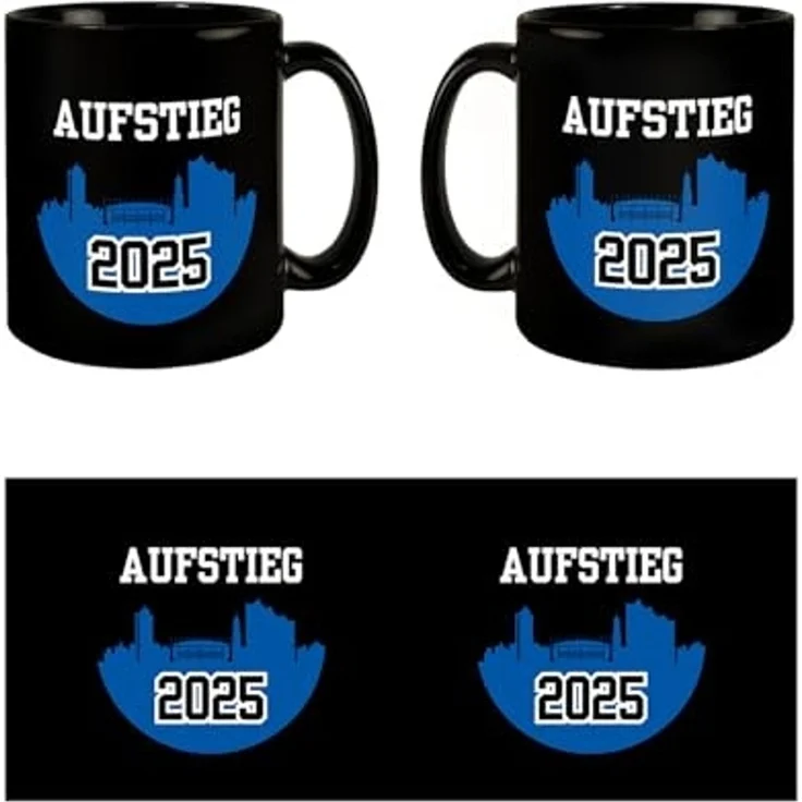 speecheese Tasse Hamburg Skyline Aufstieg 2025 Tasse für Fußballfans – Bild 4