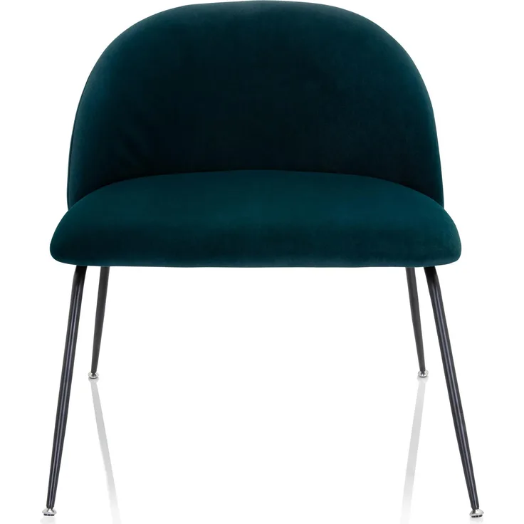 hjh OFFICE Besucherstuhl Konferenzstuhl VELVO Stoff Petrolblau