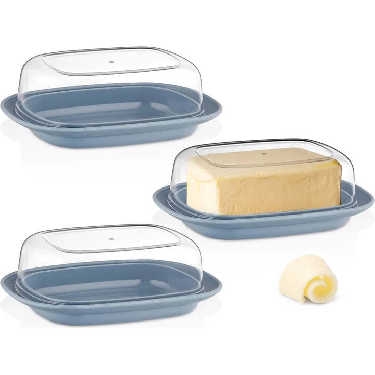 uandu home Butterdose mit Deckel Kunststoff, Butterbehälter, Butter dish, Butterdosen, (Butterschale mit Deckel, Butterdose spülmaschinenfest, Butterbox, Butter Box Dose) – Bild 5