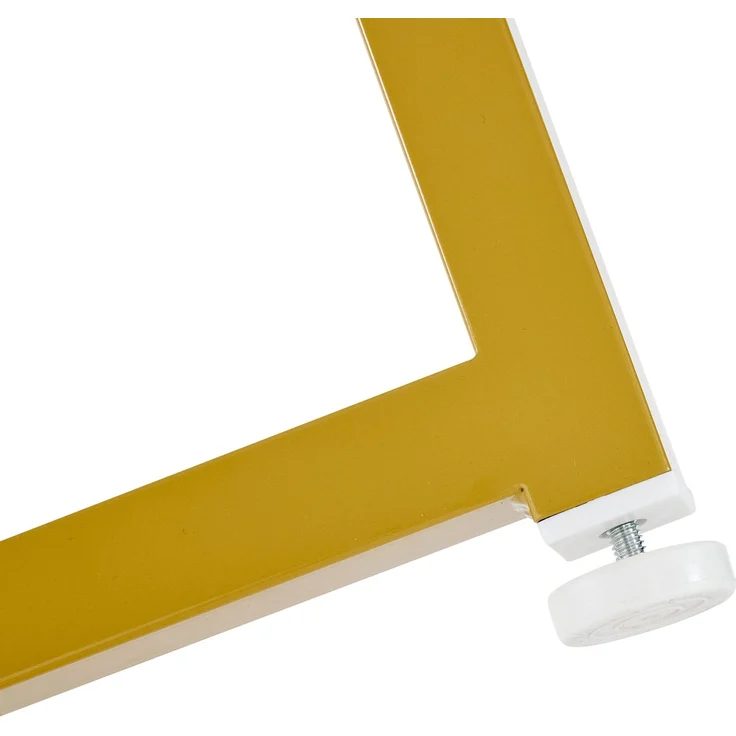 Runder Esstisch 80 cm mit 4 Samtstühlen, MDF Tischplatte weiß, Essgruppe mit vergoldetem Metallrahmen für Küche & Esszimmer – Bild 8