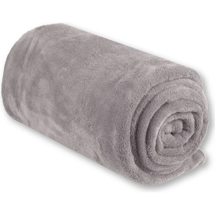 Babydecke Mikrofaser HS hellgrau - silbergrau 70x100 cm – Bild 1