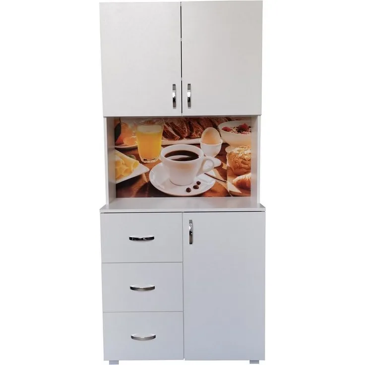 HTI-Line Küchenbuffet Küchenbuffet Blanca (Stück, 1-St, 1x Schrank Blanca, ohne Dekoration) Küchenschrank Hochschrank