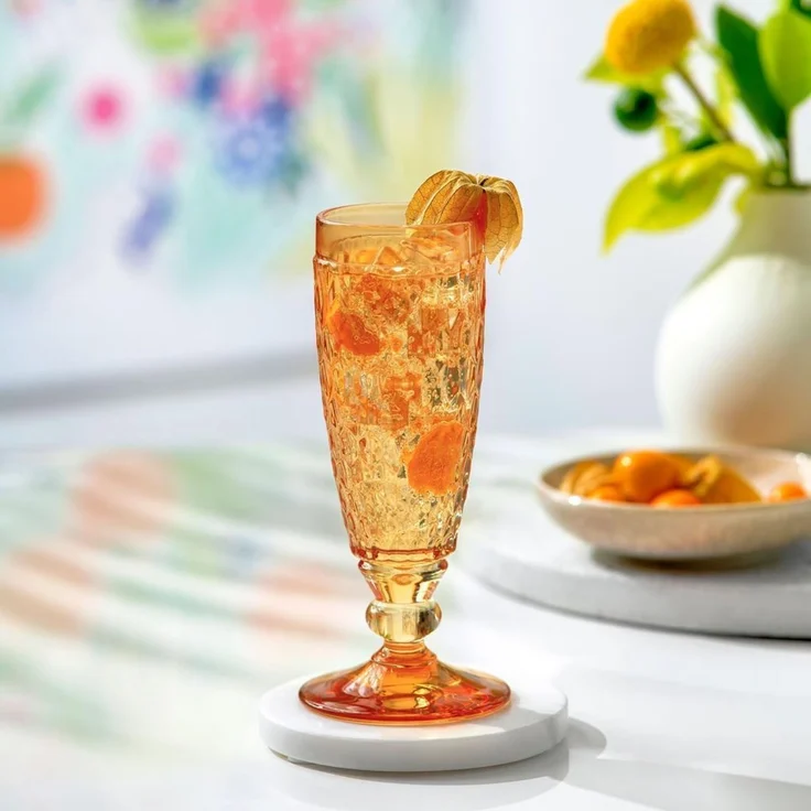 Villeroy & Boch Boston Coloured Sektglas 145 ml Saffron 4er Set – Bild 2