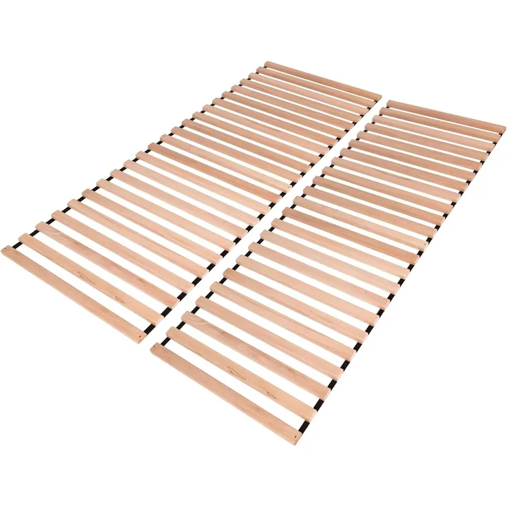 Krok Wood Premium Lattenrost Rollrost mit 23 extra stabilen Leisten aus Massivholz Buche 140x200 cm