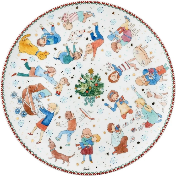 Hutschenreuther Teller Sammelkollektion 2025 Weihnachtsspiele Plätzchenteller 28cm – Bild 1