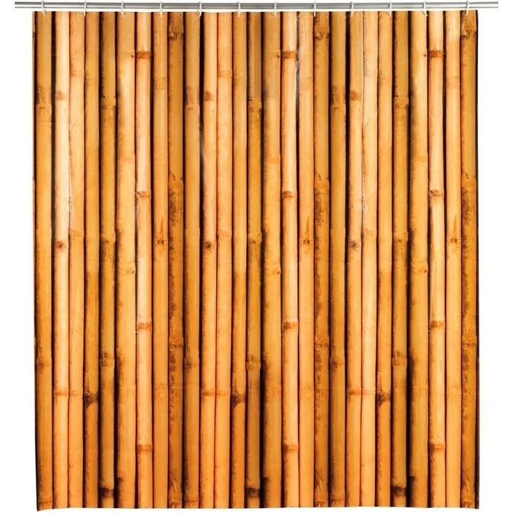 WENKO Duschvorhang Bambusa Breite 180 cm, Höhe 200 cm – Bild 1