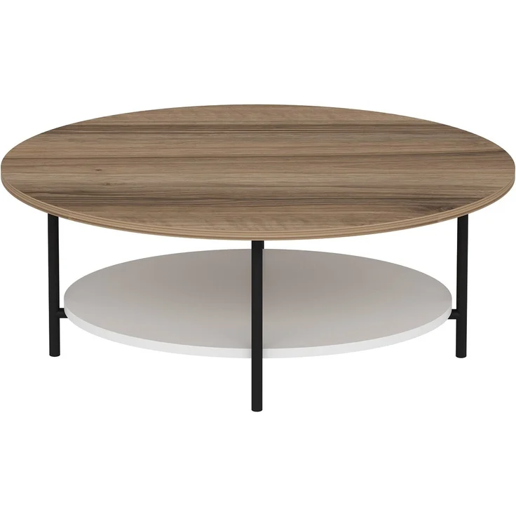 Skye Decor 'Elis' Couchtisch, Eiche / Weiß, 90 x 36 x 60 cm – Bild 5